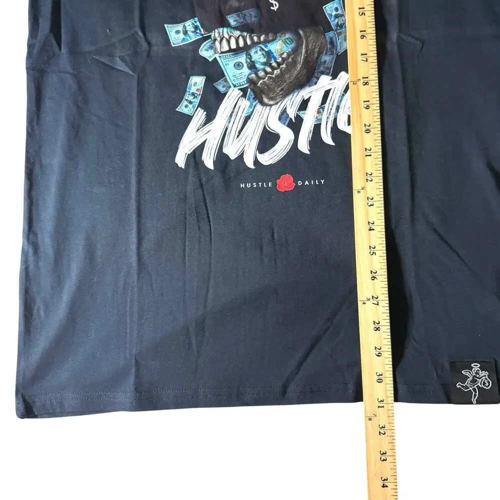 Hastamuerte Never Stop Hustling T-shirt Men’s L - Streetwear Skater Trap Urban - Picture 12 of 13